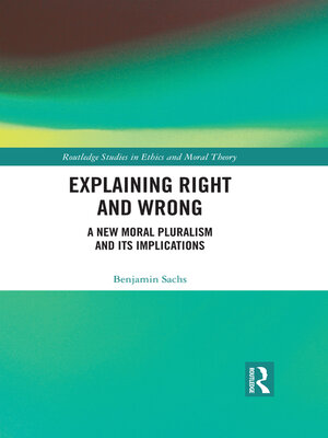 cover image of Explaining Right and Wrong